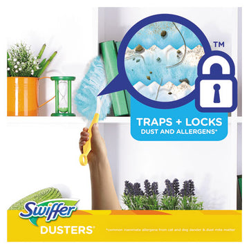 Swiffer® Dusters Refill, Dust Lock Fiber, Unscented, Light Blue, 10-box freeshipping - TVN Wholesale